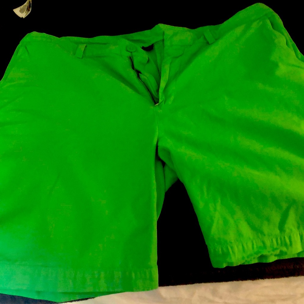 Men’s Polo Golf Shorts, lime green, size 38